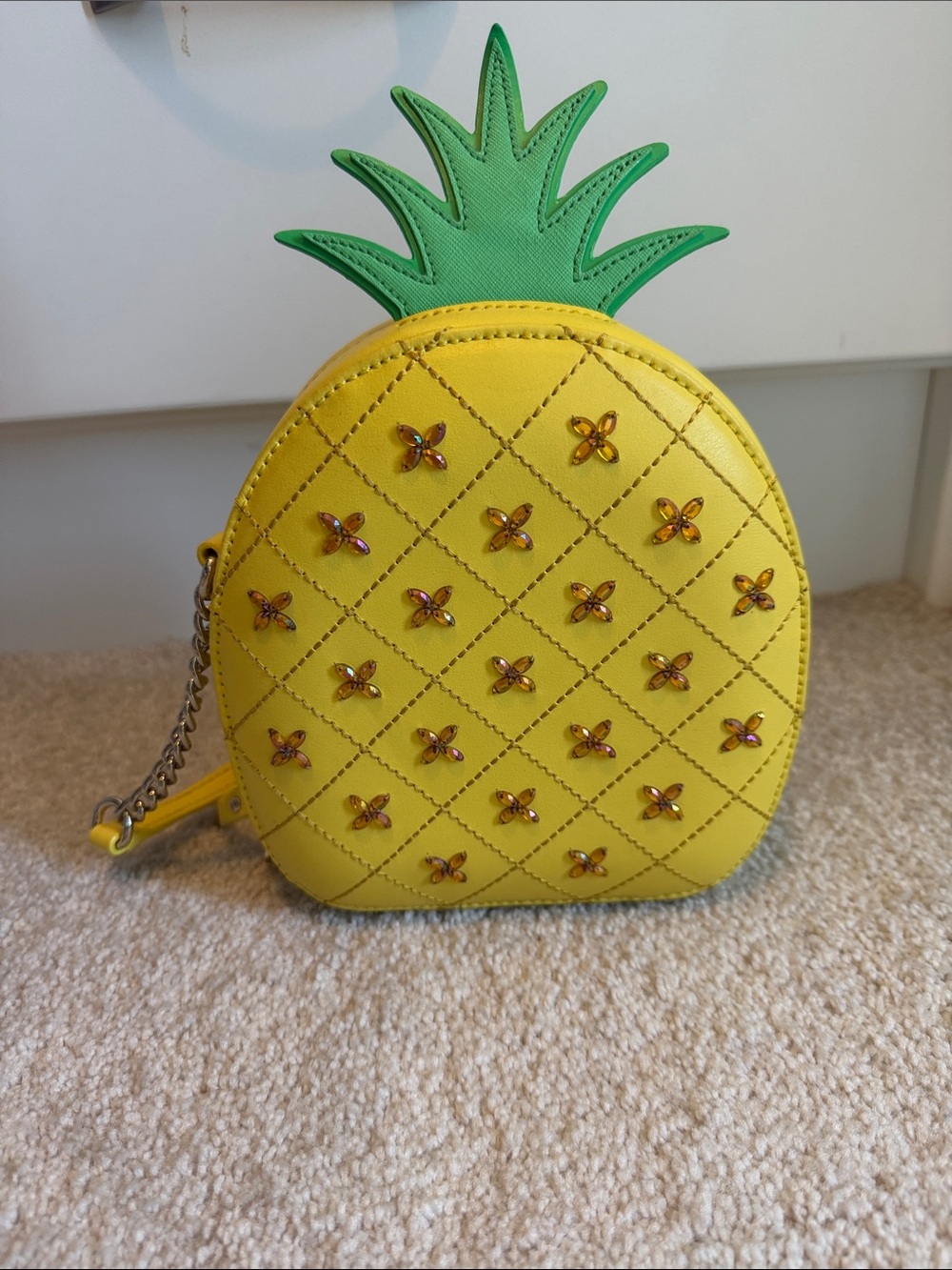Kate Spade Pineapple Crossbody Bag Jeweled Novelty Purse